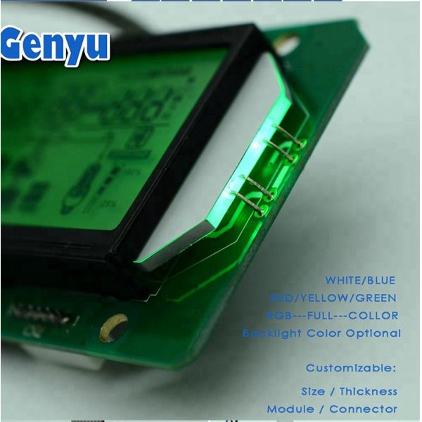Yellow Green Solar Charger LCD Display for Inverter Display Mode 1/3 Bias Mini 7 Segment LCD Module within 50C