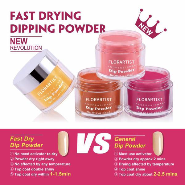 Factory Customization Color Acrylic Dipping Powder Strong Durable Nail Acrylic Powder for Nail Art Training