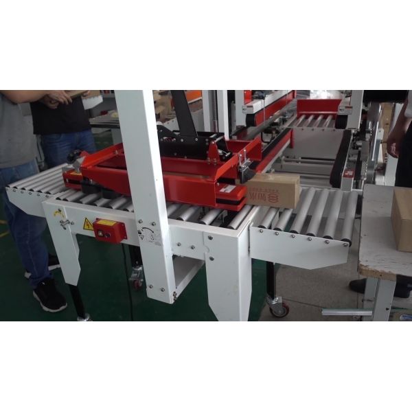 Semi-automatic Carton Packaging Machine Carton Tape Machine Straight-Type Automatic Carton Sealing Machine FX001 Manual Fluting
