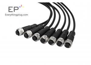Wholesale M12-Twisted Pair Video Transmitter Waterproof Connector Four-Core Waterproof Cable Light Strip Floor Heating Waterproof from china suppliers