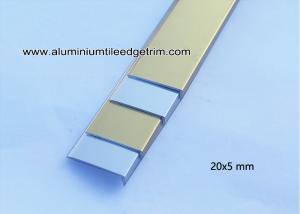 Wholesale Aluminium Angle Floor Tile Edge Trim For Floor Splint / Brace ML20mm x 5mm from china suppliers