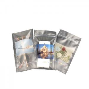 Wholesale 28g Flower Seeds Sample Pouch Two Side Sealed Fold Over Bottom Pouch Recyclable Clear Plastic Bag With Zipper from china suppliers