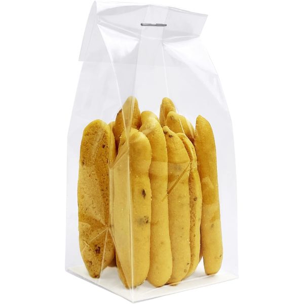 Opp Plastic Packaging Bag Candy Bopp Clear Block Bottom Pouch Opp Square Bottom Bag Opp Cello Gusset Square Bottom