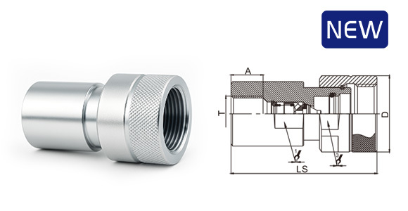threaded hydraulic quick couplings cb sps 3f bd