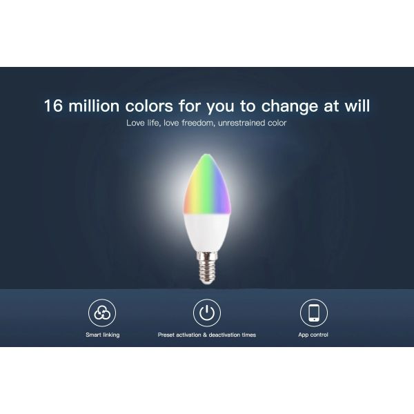 WIFI Colorful LED Bulb , Voice Control Bluetooth Smart Bulb