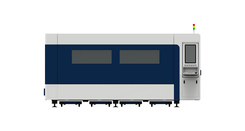 Single Platform Fully Enclosed Sheet Metal Laser Cutting Machine High Speed