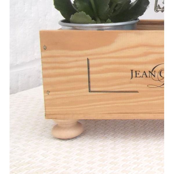 Rectangle Shape Modern Wood Serving Tray For Pot Plant , Custom Printed Serving Trays With Logo
