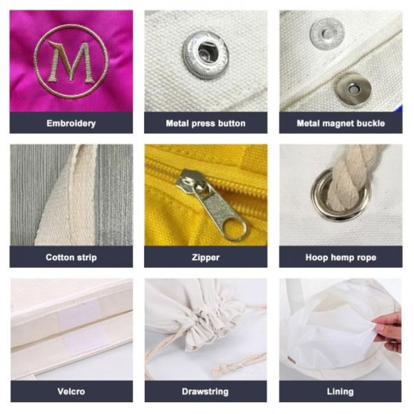 Multicolor Recyclable Cotton Produce Bags Drawstring Canvas Fabric Candy Bags OEM Pantone Color Printed Cotton Drawstring Pouch Draw String Gift Bag