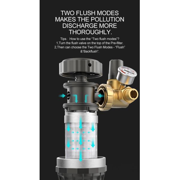 CE Multipurpose Water Softener Pre Filter For Washing Machine 6T/H