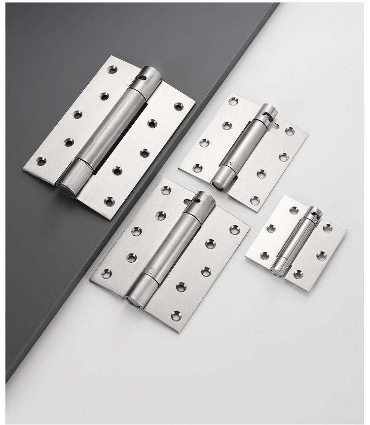 Stainless Steel Double-Opening Single-Opening Spring Hinges Internal External Two-Way Free-Closing Door Closers Automatic Doors