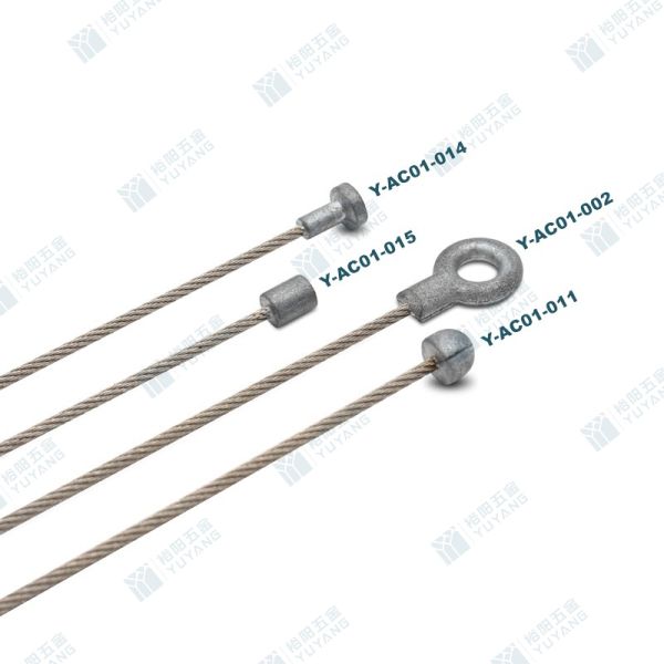 Stop End Wire Rope Assemblies Galvanized Customizable For Lighting And Hanging