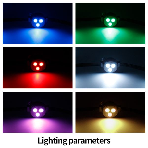 Holiday LED Pixel Point Light DC12V SMD3535 RGBW Chasing Light Round 30mm Smart Christmas Permanent Residential Light