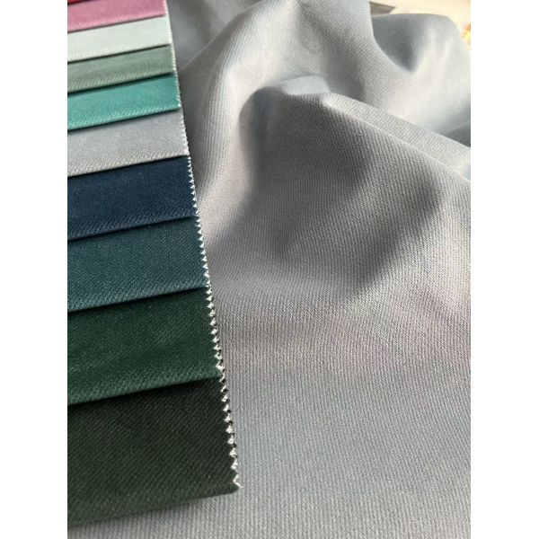 100%Polyester knitted home textile fabric for sofa dyed plain velvet fabric for home decoration