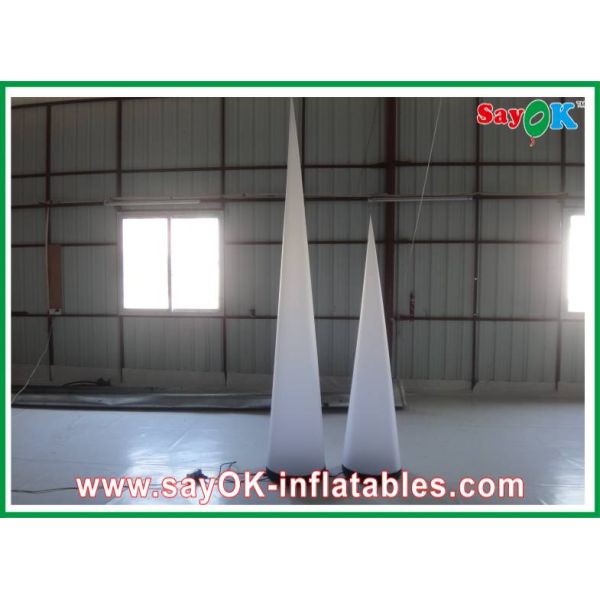 Led Cone Inflatable Lighting Decoration Color Changed With Controller