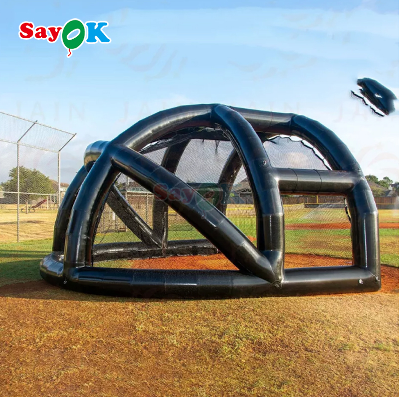 Portable Batting Nets Waterproof Inflatable Baseball Tent Inflatable Baseball Batting Cage for Sporting