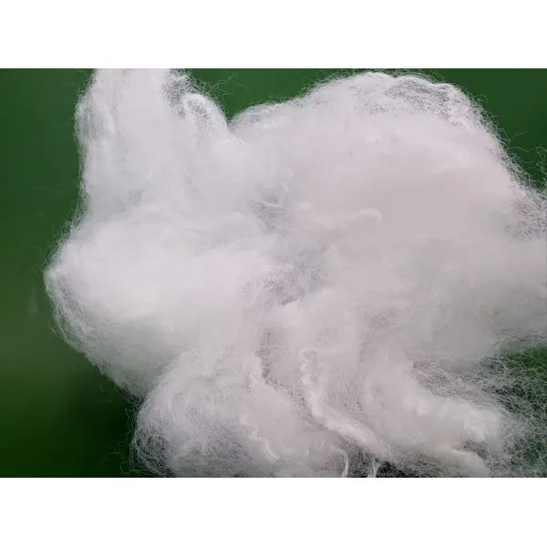 Rigid Support 15D*64mm Raw White Solid Polyester Staple Fiber for Mattress Inside