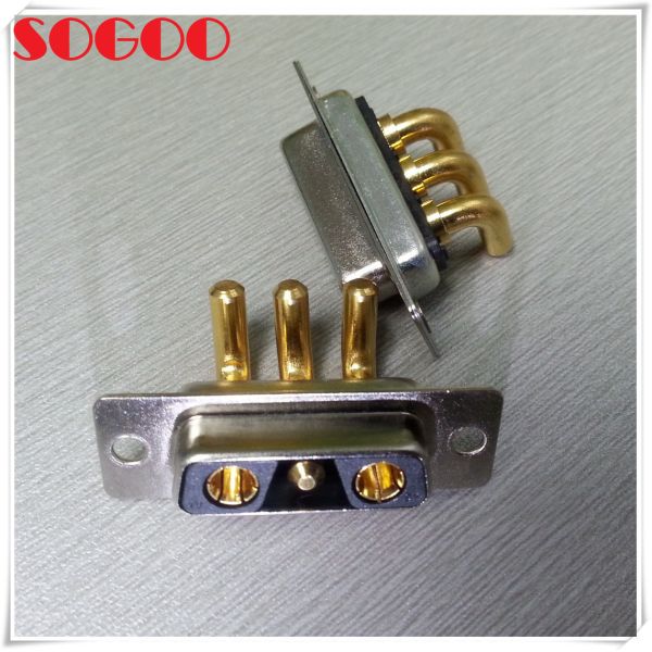 D-SUB 3V3 Male BBU Power Connector Solder Type For PSU-AC Cable