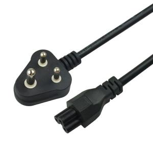 Wholesale 1.5mm C19  India 3 Prong Computer Power Cord South Africa Power Cable from china suppliers
