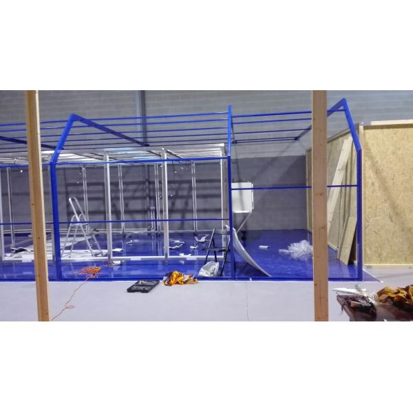 Customized ISO 5 Modular Vertical SS304 Frame Cleanrooms for Precision Instrument Industry in Portugal