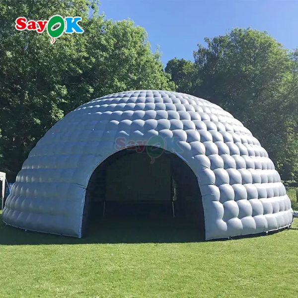 Portable Waterproof Oxford Fabric Large Inflatable Igloo Tent for Party Event Club Wedding Rental