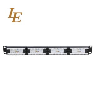 Wholesale 1U UTP 24 Port Cat5E Cat6 UTP Patch Panel from china suppliers