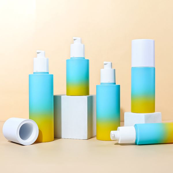 Thick-Wall PET Plastic Lotion Bottles - Multi-Color Leak-Proof Skincare Packaging for Cosmetics