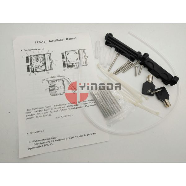 Optical Provider 1x16 Splitter NAP Fiber Optic Cable Termination Distribution Box Black Uncut Port SC Coupler