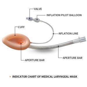 China Disposable Reinforced Flexible Silicone Airway And Laryngeal Mask For Anesthesia on sale