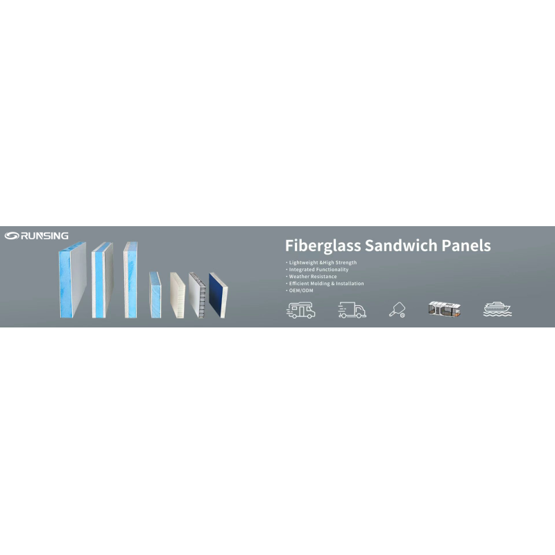 Eco Friendly Fibreglass Foam Sandwich Panel PET Foam Closed Cell Honeycomb Core