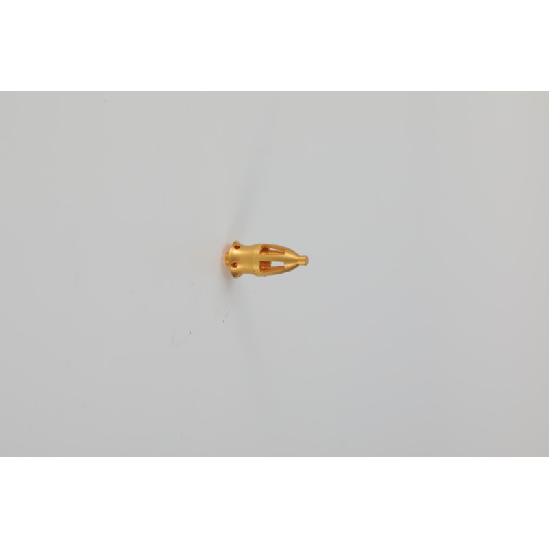 Customized Gold Hollow Lathe Parts Precision Processing Components CNC Turning and Milling Services Can Be Used of Manufacturing
