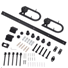 6.6' T-Shaped Heavy Duty Barn Door Rollers And Tracks Hanging Rail Exterior