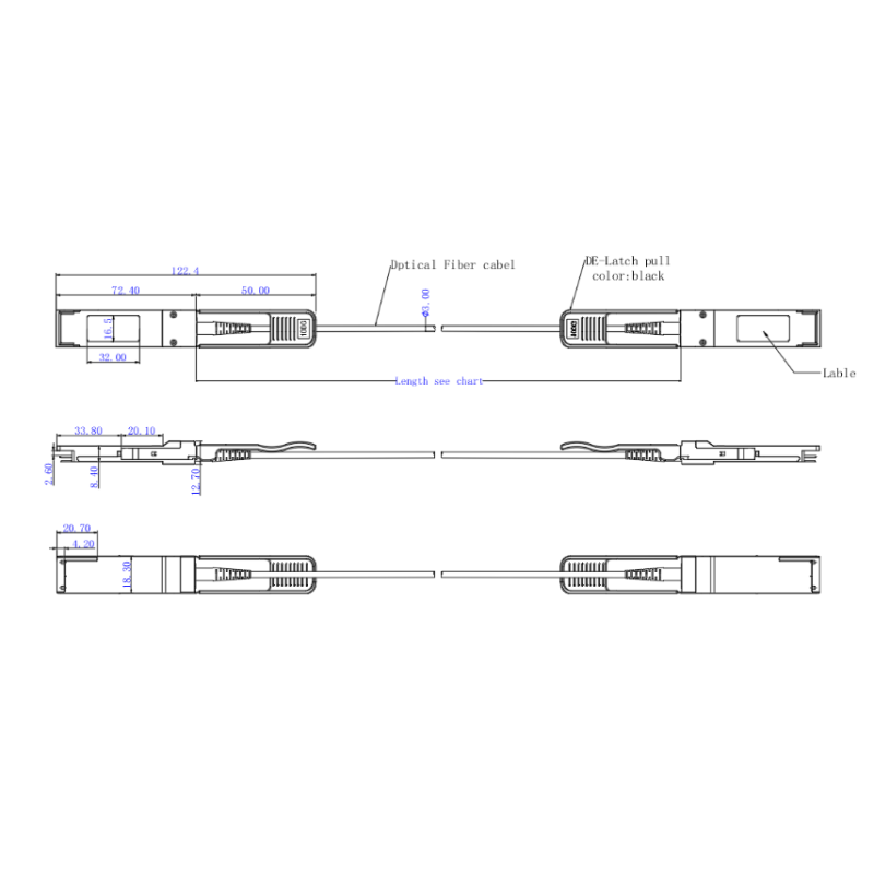 MM 100G QSFP28 100G AOC Cisco Compatible QSFP MMF AOC Active Optical Cable