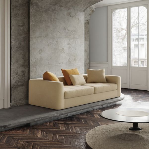 Modern Rectangle Shape Sectional Sofa Set Modern Minimalist White Modular Sectional Sofa Set for Hotel Villa Living Room