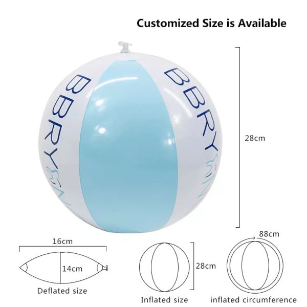 harmless Blowing Up PVC Beach Ball Ultralight nontoxic multipurpose