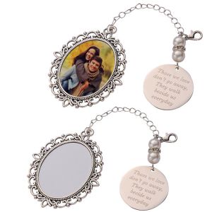 Graduation Gifts Double Sided Printing DIY Sublimation Memorial Photo Charm With