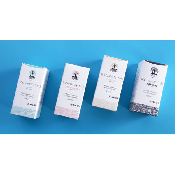 Adult 124 Pack Charcoal Chewable Tablets For Brushing Teeth Freshen Breath