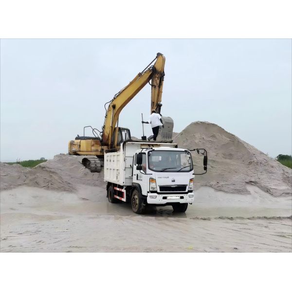 4 Axle 60 ton transport coal ore sand bauxite manganese marble rock steel building material end dump back Tipper Semi Trailer
