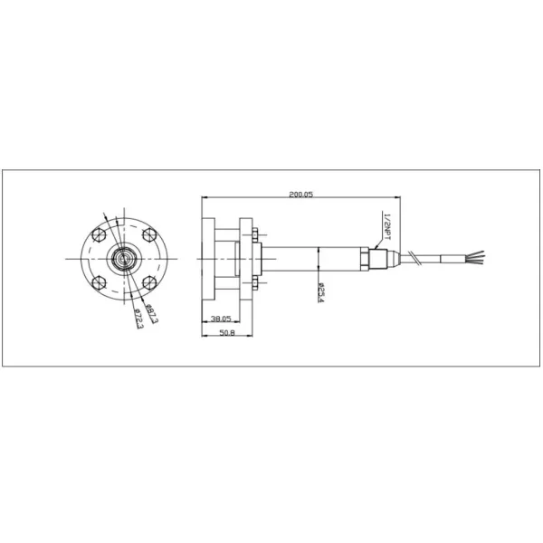 BH-WS fuel sensor with Flange pressure sensor