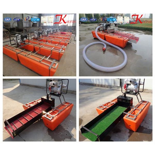 Portable Diesel Mini Dredger 33 Sqm/H 1.5m Dredging Depth For Gold Mining