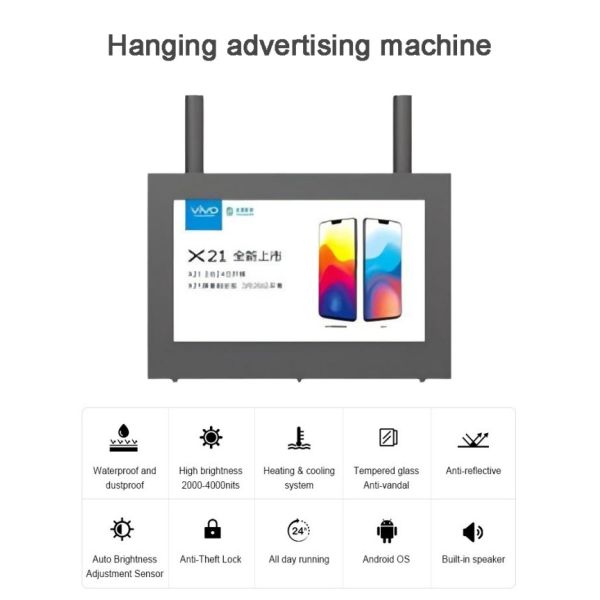 55 inch hanging high-definition dual screen advertising all-in-one machine