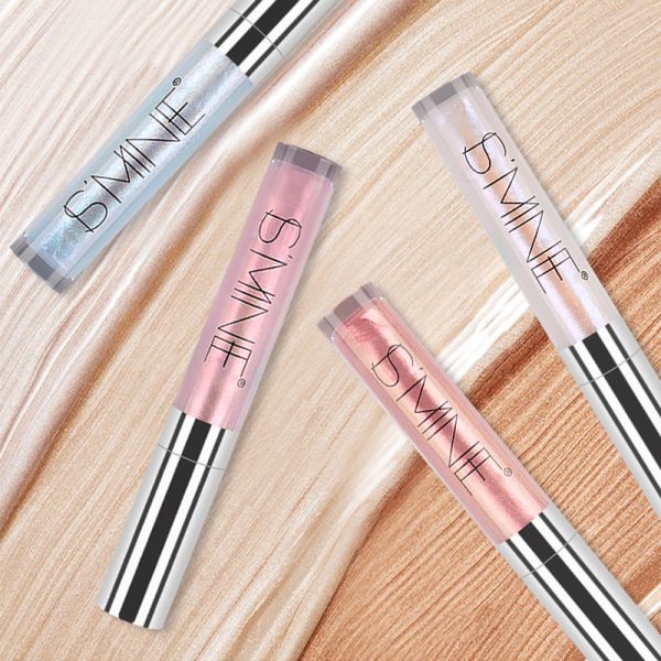 OEM Hot Selling Private Label high grade unique design Waterproof 4-Color Illuminating Highlighter Makeup Products