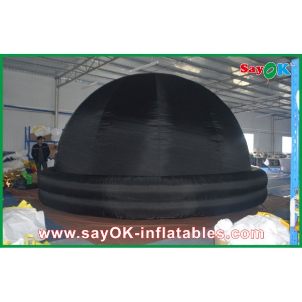 Portable Inflatable Planetarium , 210D Oxford Cloth Black Inflatable Dome Tent
