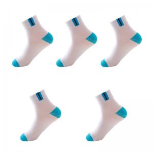 Wholesale Spot Men Outdoor Knitted Cotton Plain Coloured Socks White Athletic Basketball Crew Socks from china suppliers