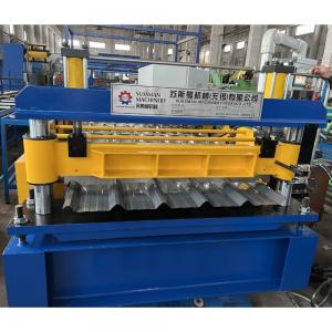 Wholesale Trapezoidal 0.3mm PPGI Roof Panel Roll Forming Machine , Roofing Sheet Rolling Machine from china suppliers
