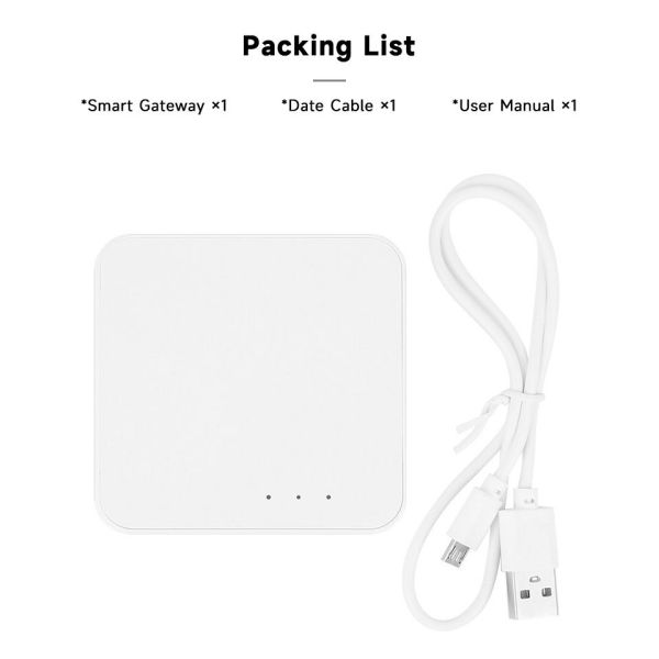 Compact Tuya Multimode Gateway Smart Home Control Panel Zigbee Wireless Hub