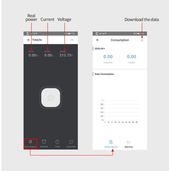 Intelligent WIFI Circuit Breaker with 2Poles 63A