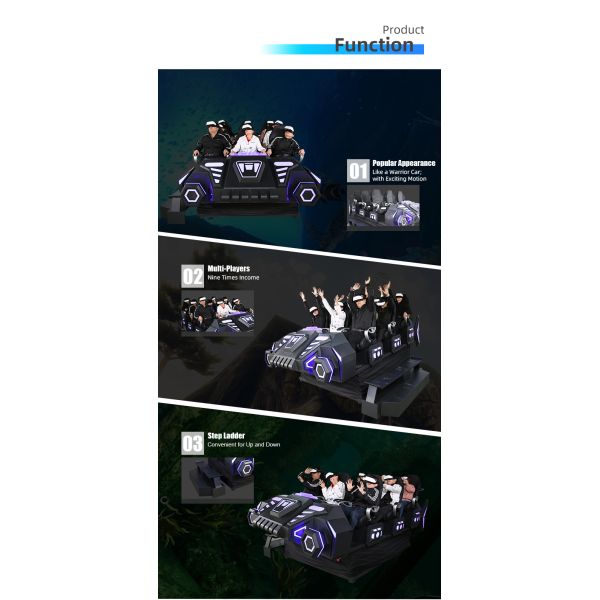 Amusement Park 9D Game Machine 9 Players VR Motion Platform Dynamic Theater Seats Virtaul Reality Cinema 9D