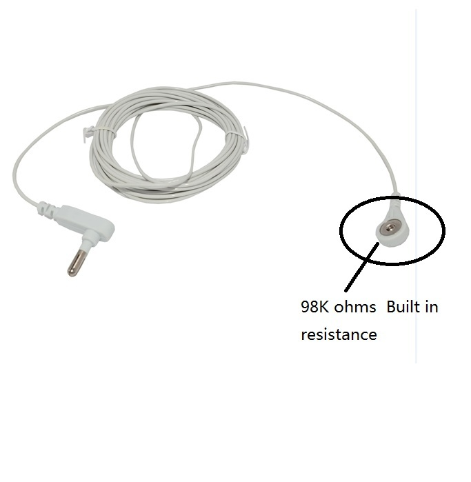 Earthing Antistatic Cable With 15ft ESD Grounding Cord Connector