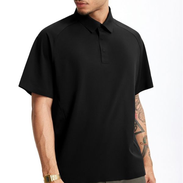 Customizable Sporty Blank Men's Solid Mint Knitted Short-Sleeve Shirt Quick Dry Breathable New Arrival Spring/Summer 2026