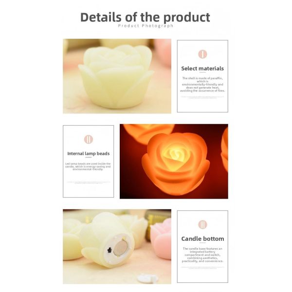 Rechargeable Eco-Friendly LED Tea Light with Remote Control for Romantic Home Decoration